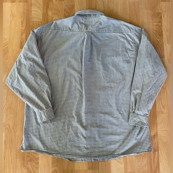 Brooks Brothers Plaid Men's Button Down Shirt Size XXL Green/White Long Sleeve - Picture 6 of 10